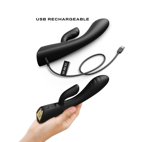 Dorcel Flexi Rabbit Vibrator - Black