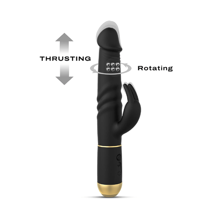 Dorcel Furious Rabbit 2.0 Vibrator in black and gold