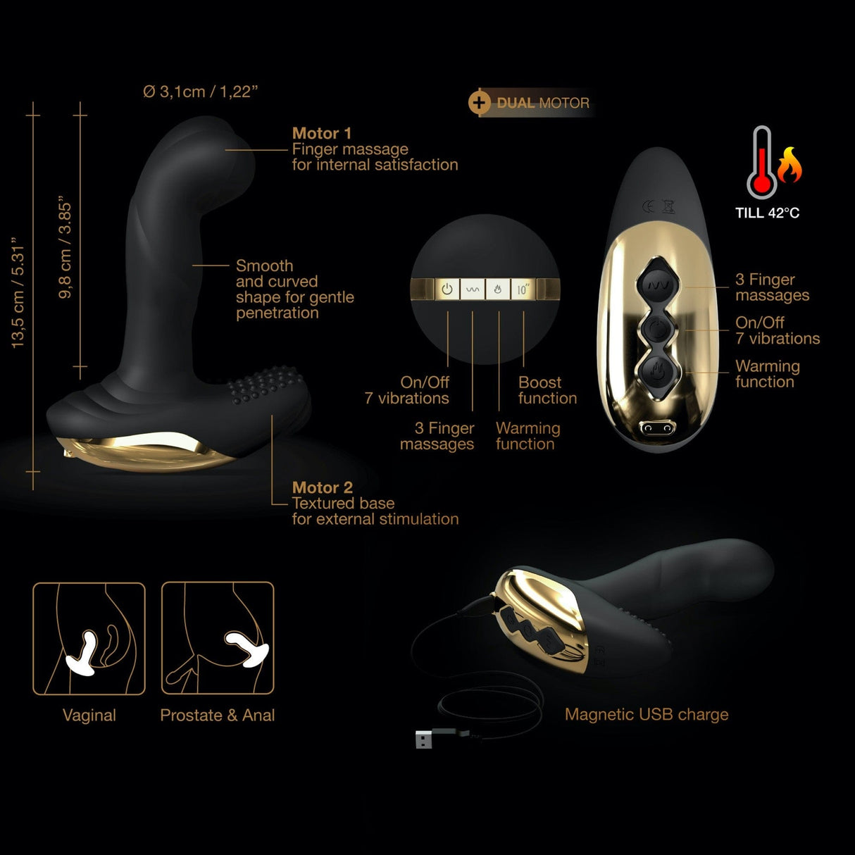 Dorcel P-Finger Vibrator - Remote-Controlled
