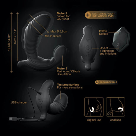 Dorcel ULTIMATE EXPAND - Inflatable Silicone Vibrator