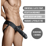 Dr. Skin 7" Hollow Strap On - Black