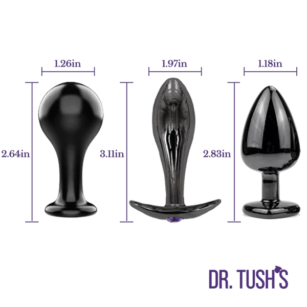 Dr. Tush's Bad Decisions Metal Anal Plug Set