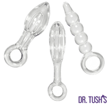 Dr. Tush's Halos of Pleasure Glass Anal Plug Trio