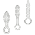 Dr. Tush's Halos of Pleasure Glass Anal Plug Trio
