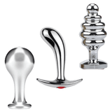 Dr. Tush's Tools of Temptation Small Metal Anal Plug Trio