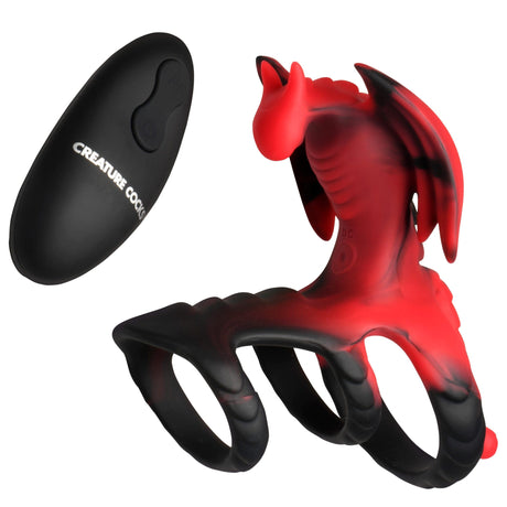 Dragon Flight Vibrating Silicone Cock Ring