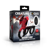 Dragon Flight Vibrating Silicone Cock Ring