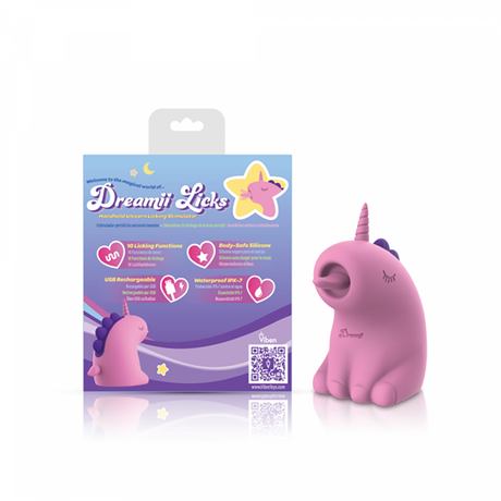 Dreamii Licks Licking Unicorn Stimulator - Mystical Pink
