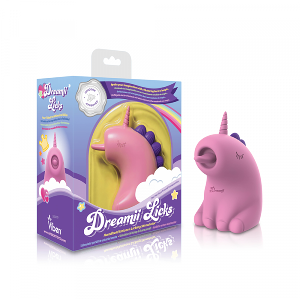 Dreamii Licks Licking Unicorn Stimulator - Mystical Pink
