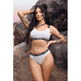 Drippin' One-Shoulder Crop Top & Cheeky Panty