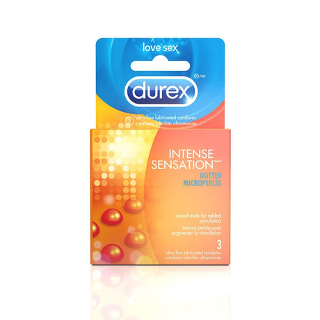 Durex Intense Sensation Studded Condoms 3 Pack