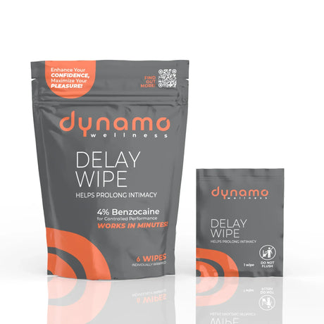 Dynamo Wellness Delay Wipe 4% - 6 Pack