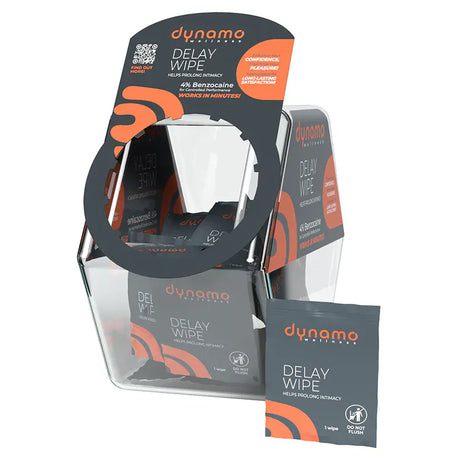Dynamo Wellness Delay Wipe 4%  in Candy Bowl - 144pcs