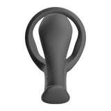 Fun Factory Bootie Ring Black Cock Ring with Butt Plug