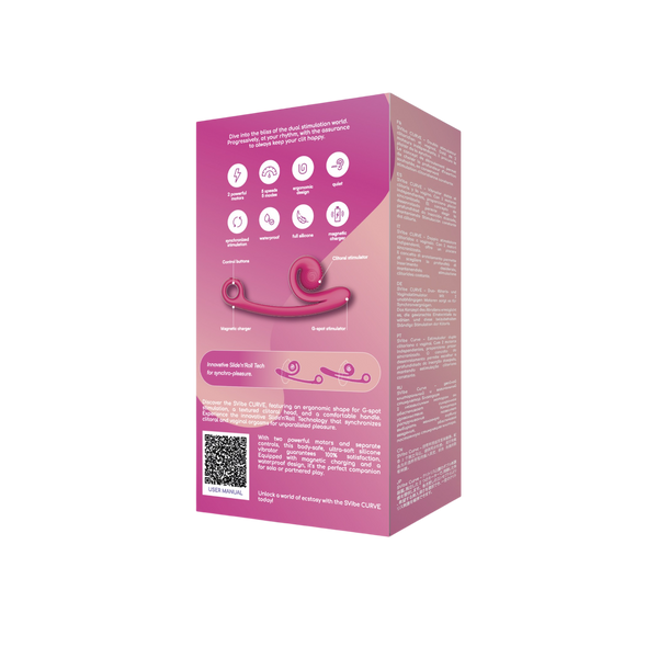 SVibe Snail CURVE Pink Dual-Stimulation Rabbit Vibrator