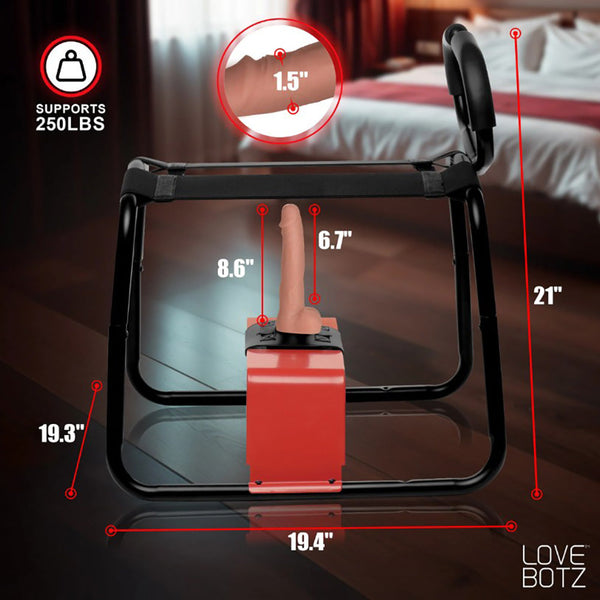 LoveBotz Bangin' Bench with Thrusting & Vibrating Dildo