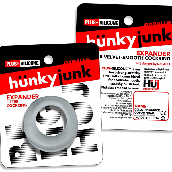 Hünkyjunk EXPANDER Clear Steam Slim Scoop Cock Ring