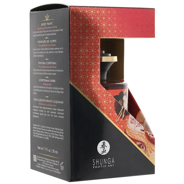 Shunga Sparkling Strawberry Wine Edible Body Paint 50mL