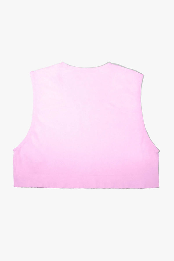 Virtue Unisex Medium Sheer Mini Crop Top - Taffy