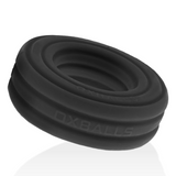 Hünkyjunk ROTO Black Fog Grooved Gripper Cock Ring