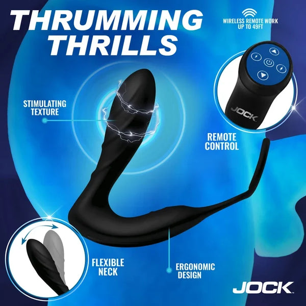 Shockwave E-Stim Anal Plug w/ C-Ring and remote