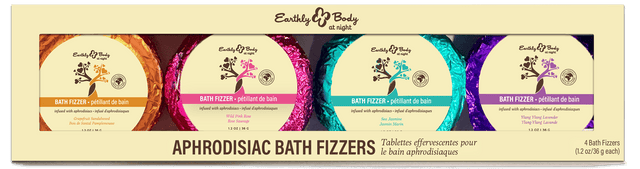 Earthly Body at Night Bath Fizzer Aphrodisiac Collection Set  4pc