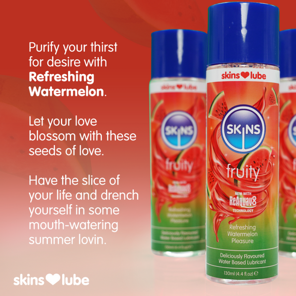 Skins Watermelon Water Based Lubricant 4.4 fl oz
