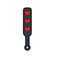 Enamel Pin: Heart Paddle - Black/Red