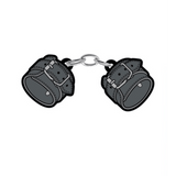 Enamel Pin: Large Leather Handcuffs