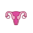 Enamel Pin: Uterus - Sparkly Pink