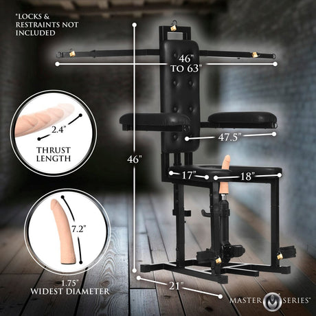 Enforcer Chair with Sex Machine