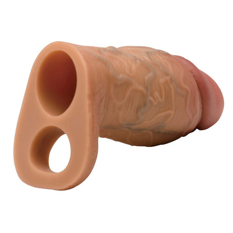 Enhancers Silicone Penis Extension Sleeve - Tan