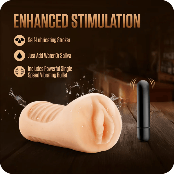 EnLust - Georgia Male Masturbator with Bullet Vibrator