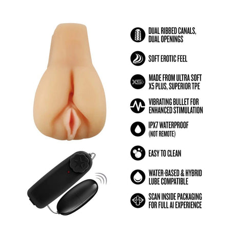 Enlust Jordyn - Vibrating Stroker - Beige