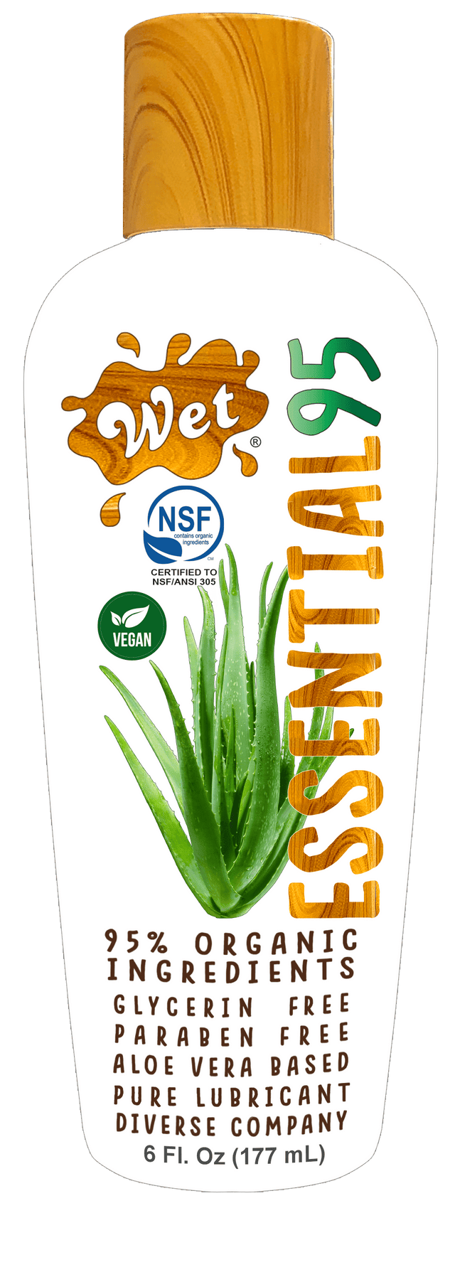 Essential95™ Certified 95% Organic Lubricant 6 Fl. Oz./177mL