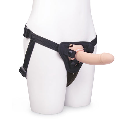 Every Body Vibrating Realistic Strap-On Kit – Girthy 6.5″ Silicone Dildo & Comfort Harness