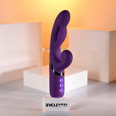 Evolved Pleasure Puff Inflatable Dual-Motor Rabbit Vibrator