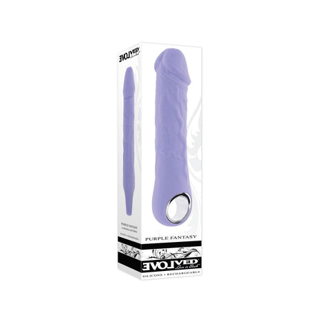 Evolved Purple Fantasy Realistic Multi-Speed Vibrator