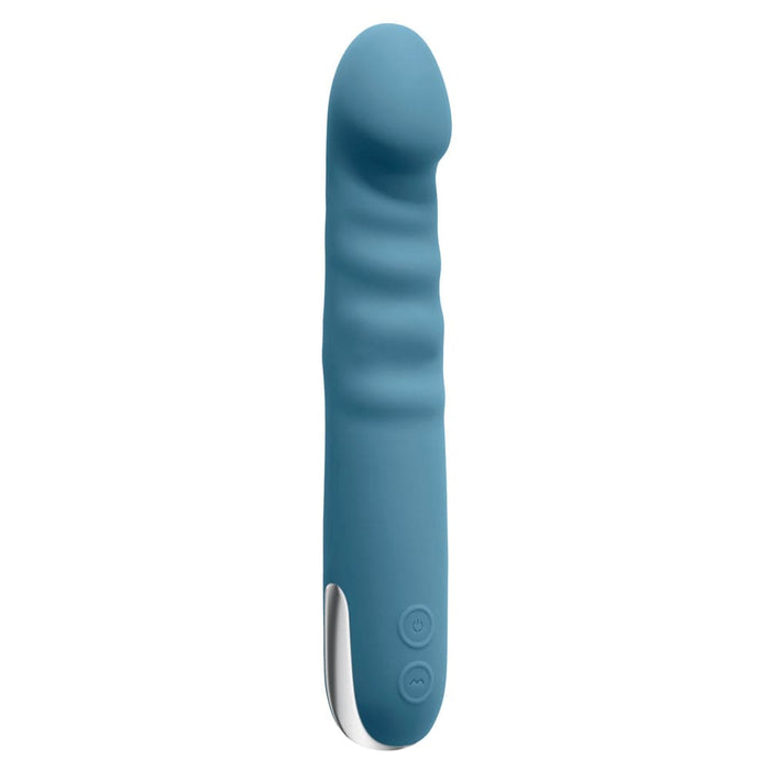 Evolved Queen of All Trades blue thrusting vibrator