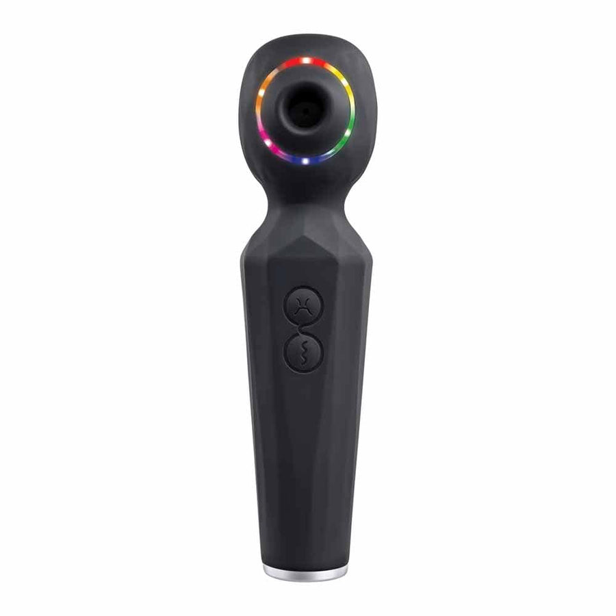 Evolved Rainbow Dual-Motor Sucking Wand Vibrator