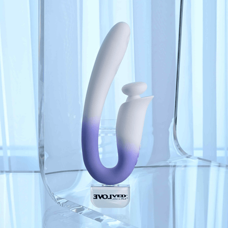 Evolved Spring Loaded Curved Vibrator with Spring-Loaded Stimulator