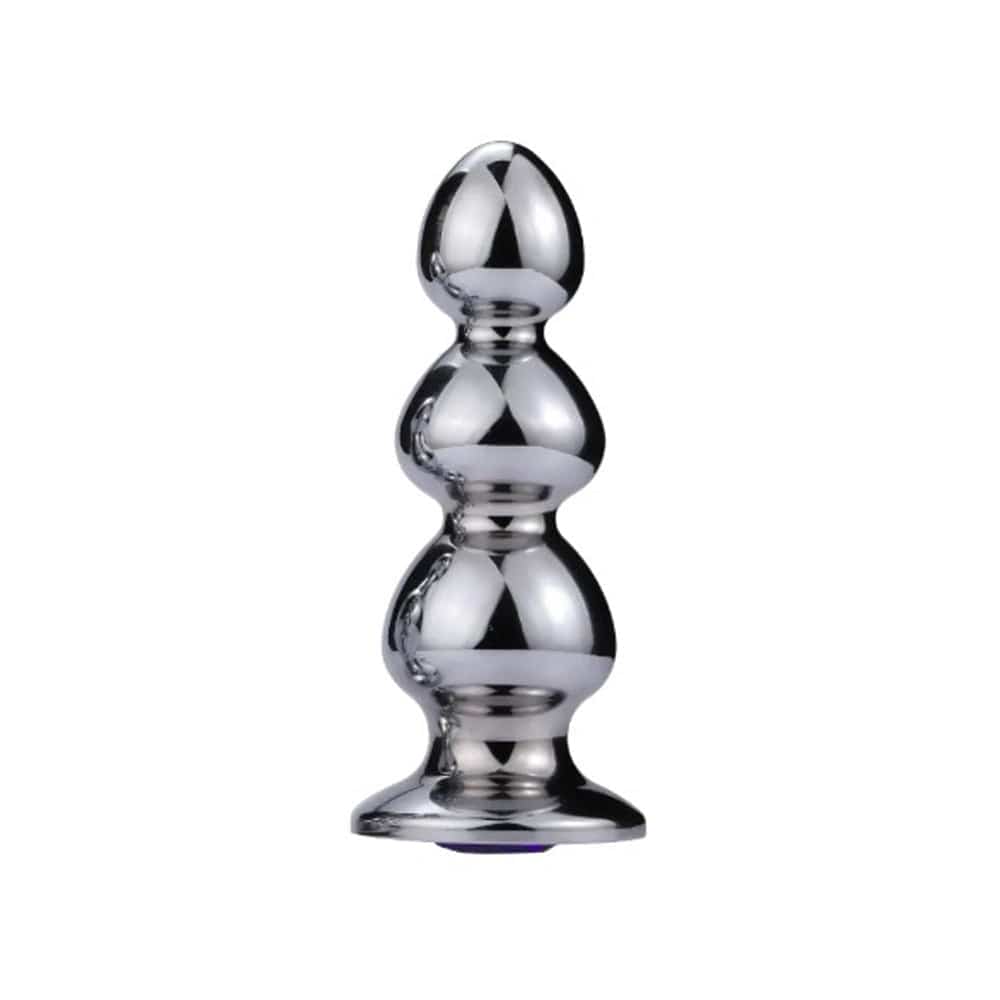 Extreme Anal Triple Bead with Onyx Gem