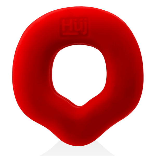 Hünkyjunk FIT GRIPS Black/Red Ergo-Fit Cock Rings 2-Pack