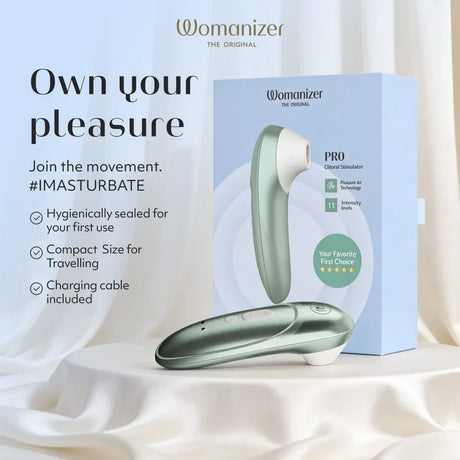 Womanizer Pro Sage Green Clitoral Stimulator