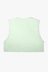 Virtue Unisex Large Sheer Mini Crop Top - Mint