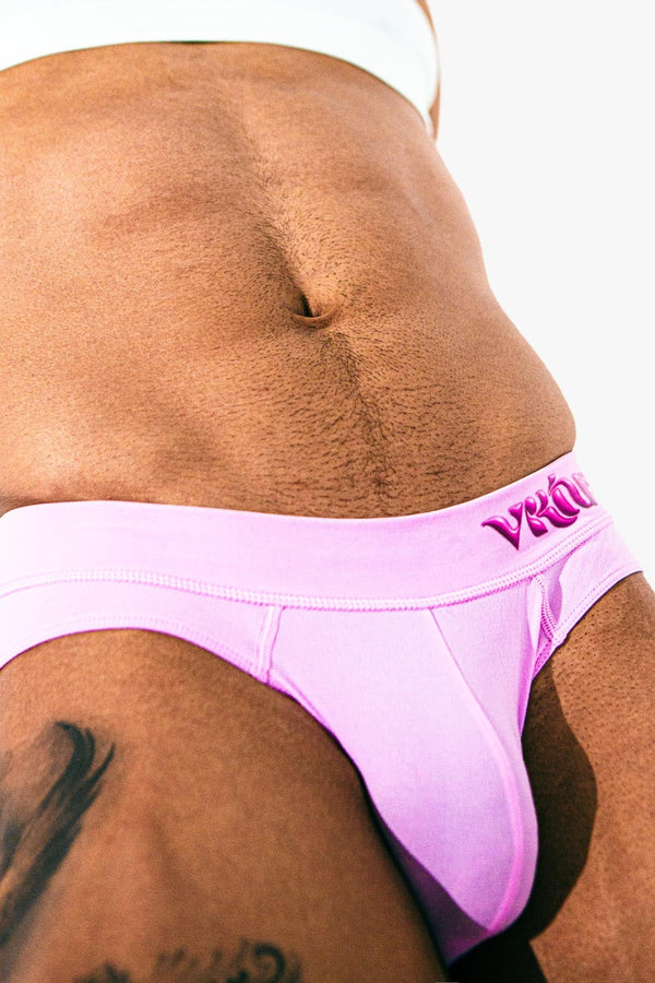 Virtue Men's Small JockVStrap Sheer Briefs - Taffy