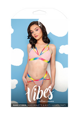 Make it Rain Caged Bralette & Booty Harness Panty