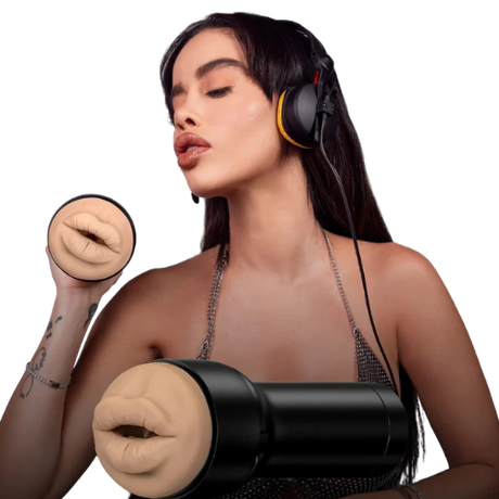 Kiiroo FeelVictoria Pornstar June Mouth Stroker - Male Masturbator