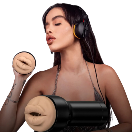 Kiiroo FeelVictoria Pornstar June Mouth Stroker - Male Masturbator