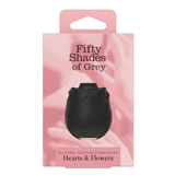 Fifty Shades of Grey Black Rose Silicone Clitoral Suction Stimulator 2.0